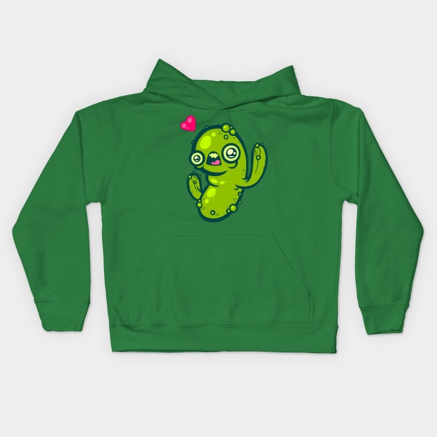 Pickled Cactus Kids Hoodie by ArtisticDyslexia